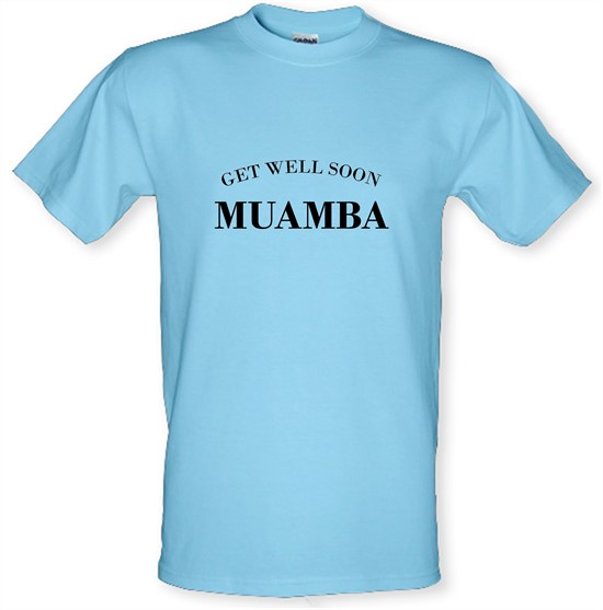 Get Well Soon Muamba t-shirts